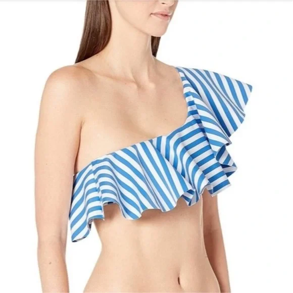 Onia x We Wore What Bikini Set Positano Blue Stripe M/L